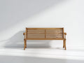 Bancos de jardín de madera 150 x 58 x 88 cm - Madera natural - Respaldo horizontal y estilo rústico