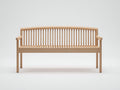 Bancos de jardín de madera 160 x 60 x 90 cm - Madera natural - Respaldo de listones y diseño clásico